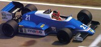 Osella FA1F No.21 Brazil GP 1986 Piercarlo Ghinzani in 1:43 scale