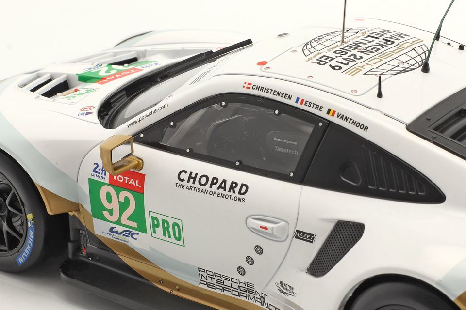 IXO 1/18 - Porsche 911 (991) RSR Du Mans 2019 - LEGT18025 (Miniature Neuve)