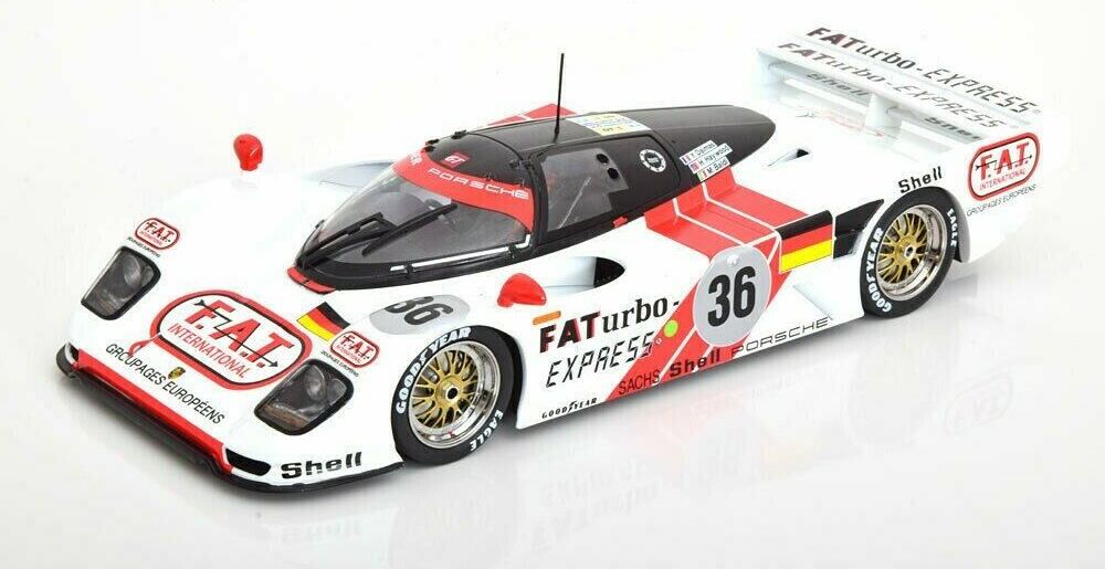 Voiture Miniature Porsche 962 Le Mans 1994 - Échelle 1/18 - Métal - Gagnante N°36 Joest Racing