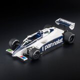 Brabham BT50 Parmalat #1 Winner 1982 Canadian GP Nelson Piquet w/ Display Case in 1:18 scale