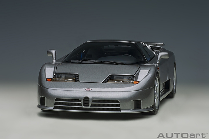 BUGATTI EB110 SS (GRIGIO METALIZZATTO/SILVER) in 1:18 scale by AUTOart ...