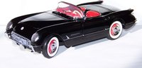 1954 Corvette in Black with Red Interior by The Franklin Mint in 1:24 Scale