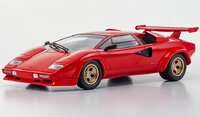 Lamborghini Countach LP 5000 Quattrovalvole Red/Black interior in 1:18 scale