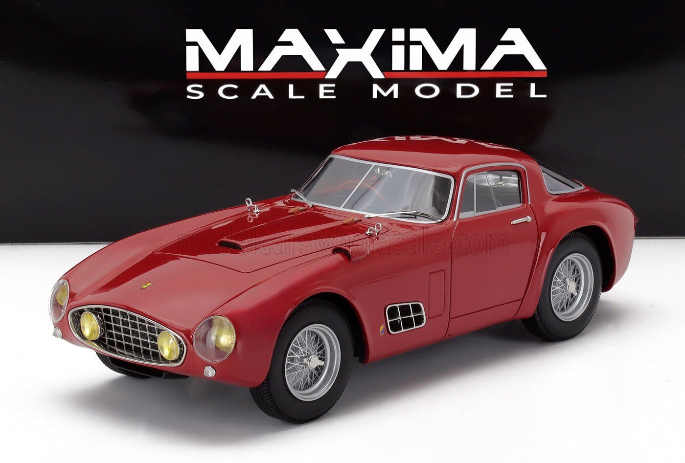 1955 Ferrari 410S Berlinetta by Scaglietti sn0594CM Red in 1:18 scale ...