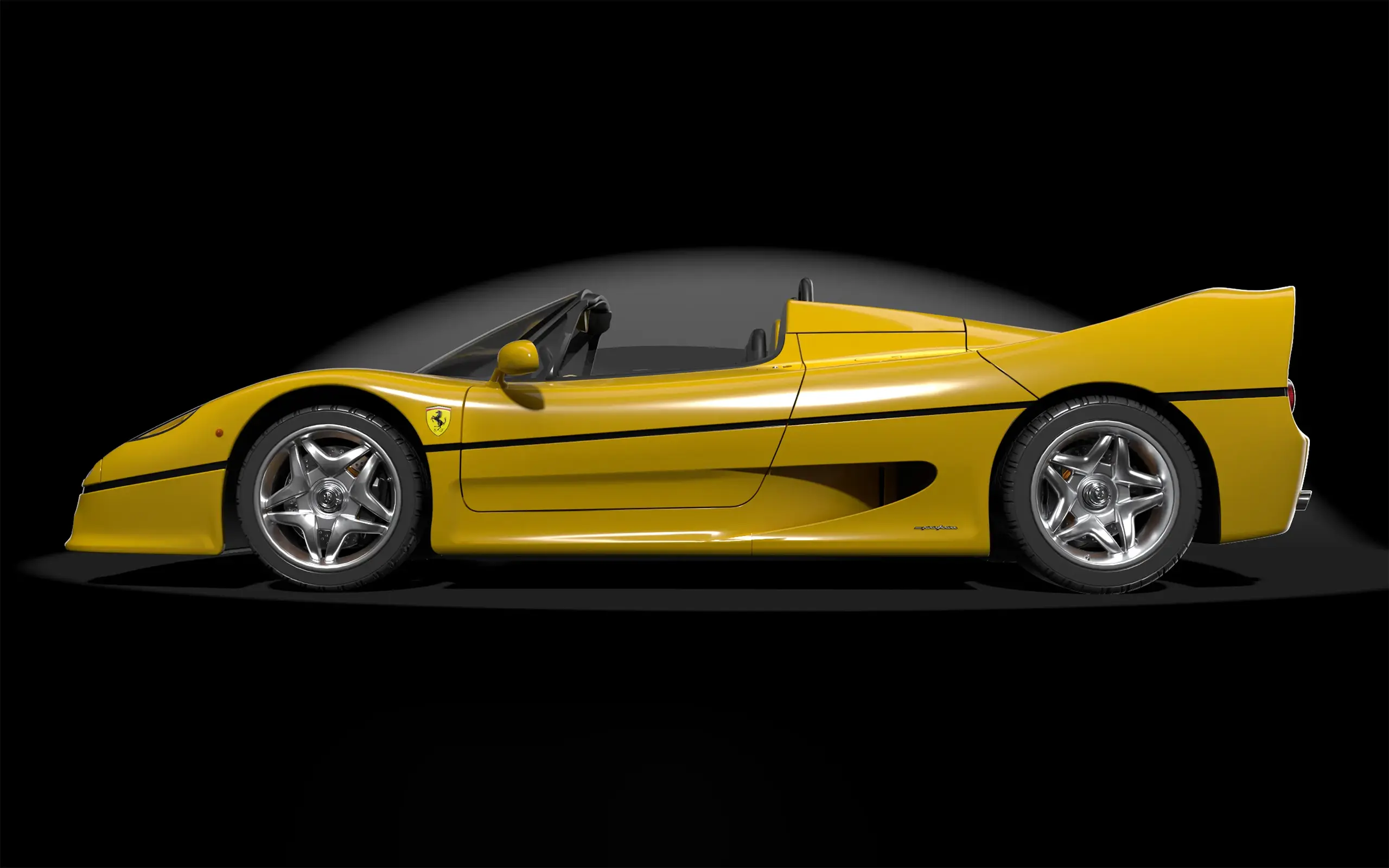 Ferrari F50 Giallo Modena 1:8 Scale Kit by Pocher