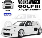 2024 Volkswagen Golf III Khyzyl Saleem White in 1:18 scale