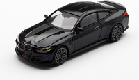 BMW M4 CS Black Sapphire in 1:64 scale