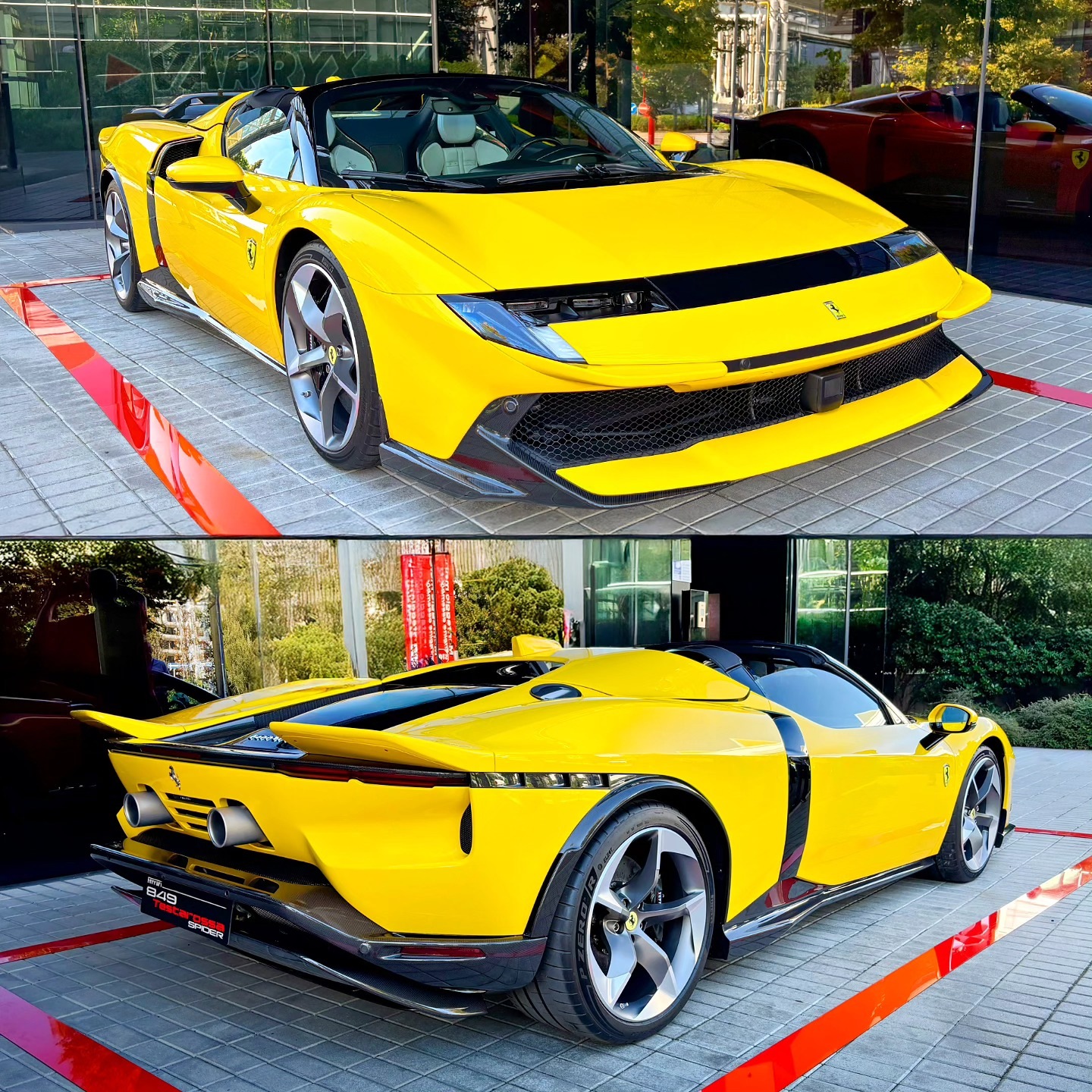 2027 Ferrari 849 Testarossa Spider Yellow in 1:18 scale by BBR