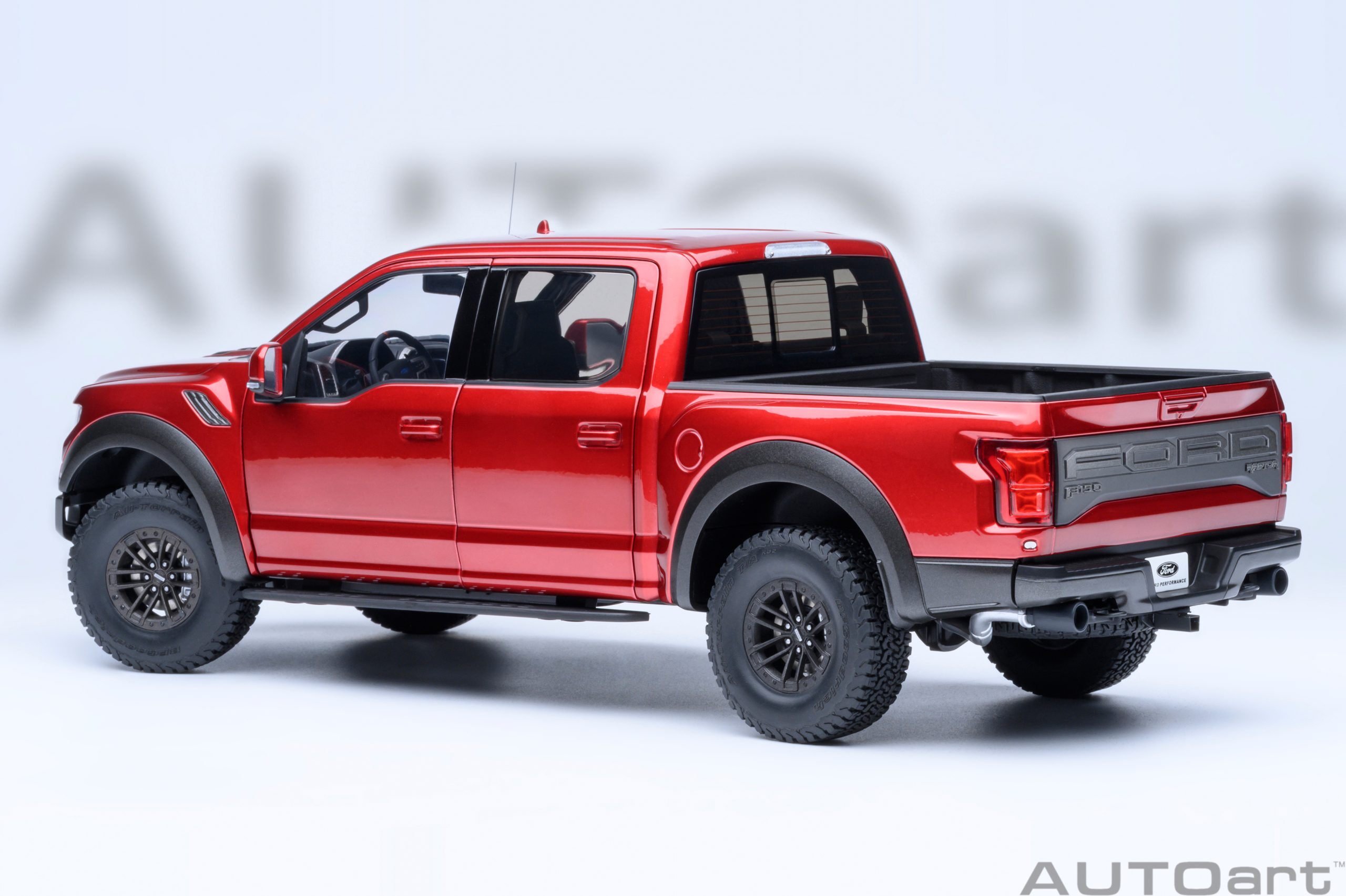 2019 Ford F-150 Raptor Supercrew Ruby Red in 1:18 scale by AUTOart