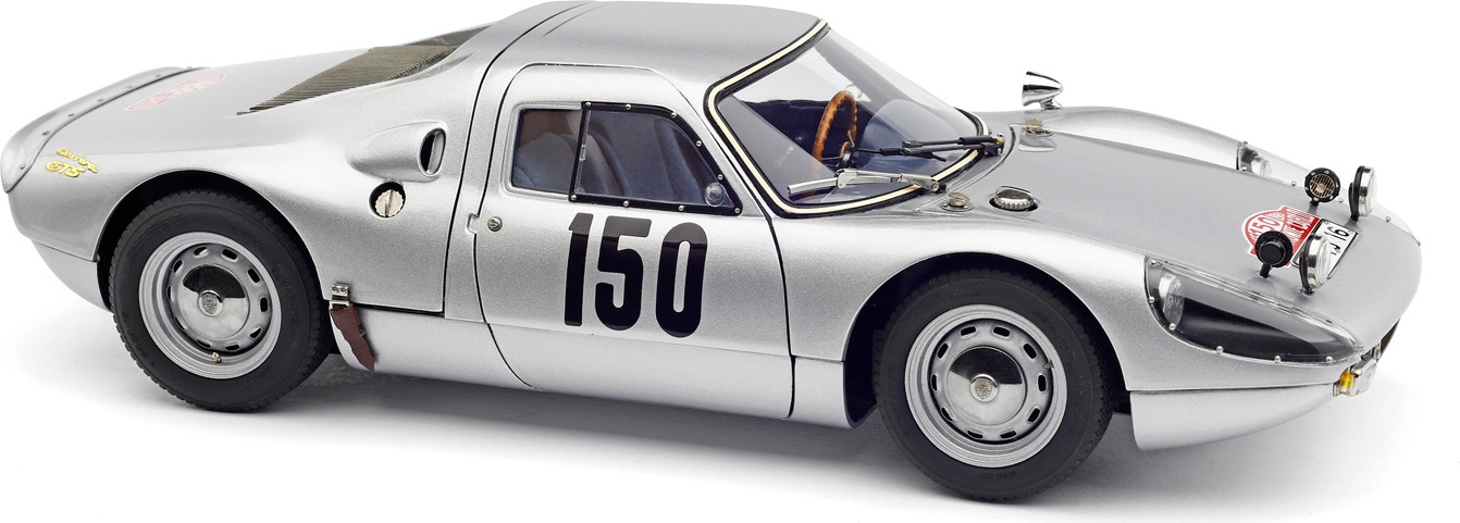 Porsche 904 CMC 1/18 - 2ème Rallye Monte Carlo 1965 #150 - Argent - Neuve
