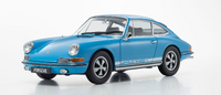 Porsche 911S Crystal Blue/White Stripe 1:18